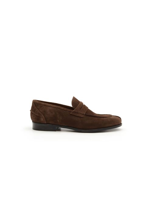 MOCASSINO IN CAMOSCIO MARRONE ZANFRINI | 1046CTDM