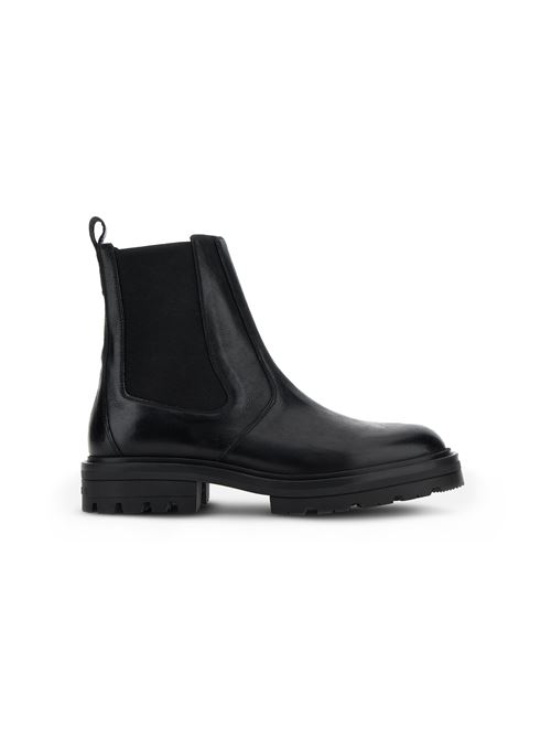 H673 CHELSEA ANKLE BOOT NERO HOGAN | HXM6730FM606LOB999