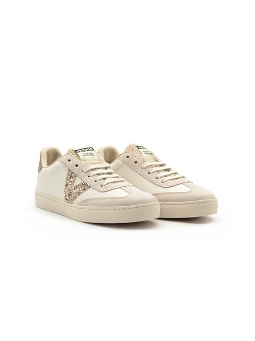 TENNIS BIANCA E ORO+GLITTER VICTORIA | 1126185GLITTERORO