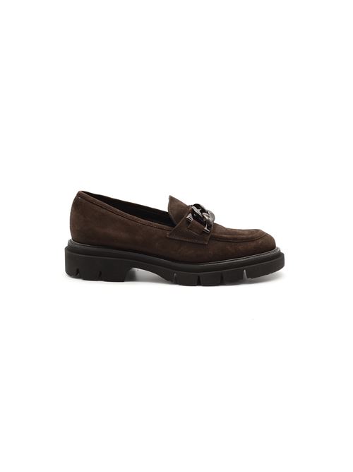MOCASSINO CATENA MARRONE ZANFRINI | G882CTDM