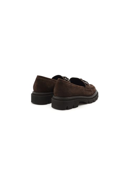 MOCASSINO CATENA MARRONE ZANFRINI | G882CTDM