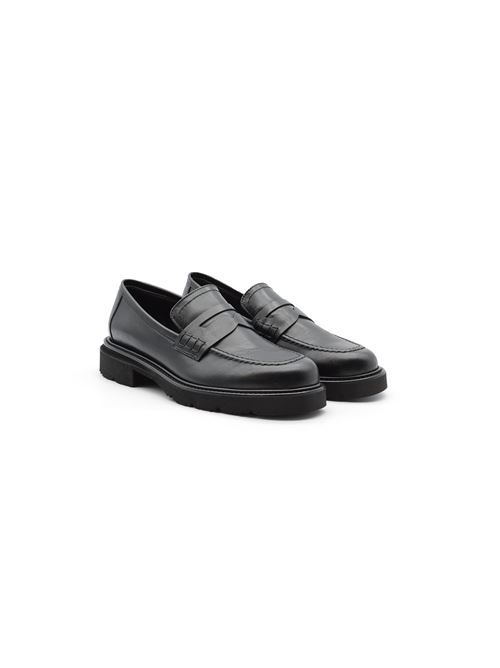 MOCASSINO FASCETTA NERO ZANFRINI | K005PNERO