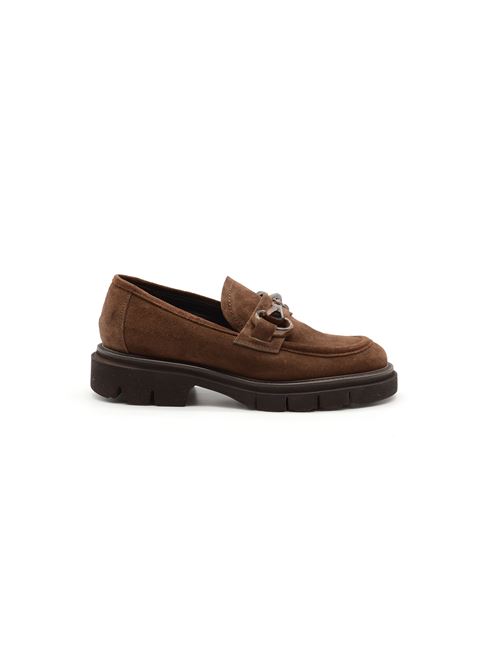 MOCASSINO MORSETTO MARRONE ZANFRINI | K052CCAFFE