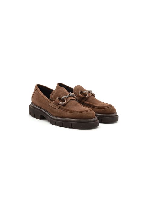 MOCASSINO MORSETTO MARRONE ZANFRINI | K052CCAFFE