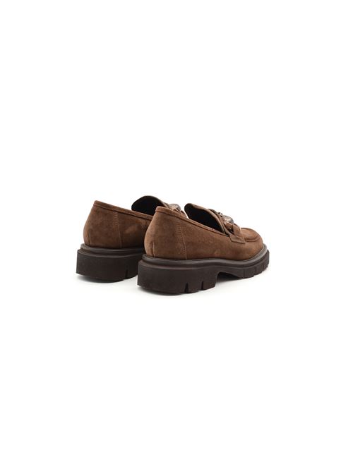 MOCASSINO MORSETTO MARRONE ZANFRINI | K052CCAFFE