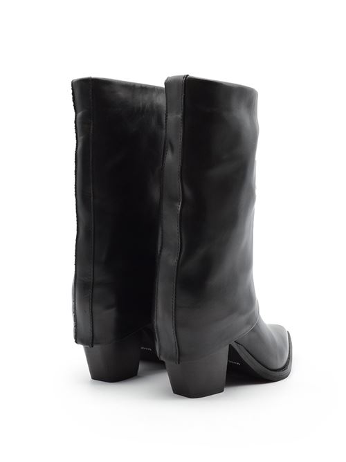 TEXANO RISVOLTO NERO ZANFRINI | MS018PBLK