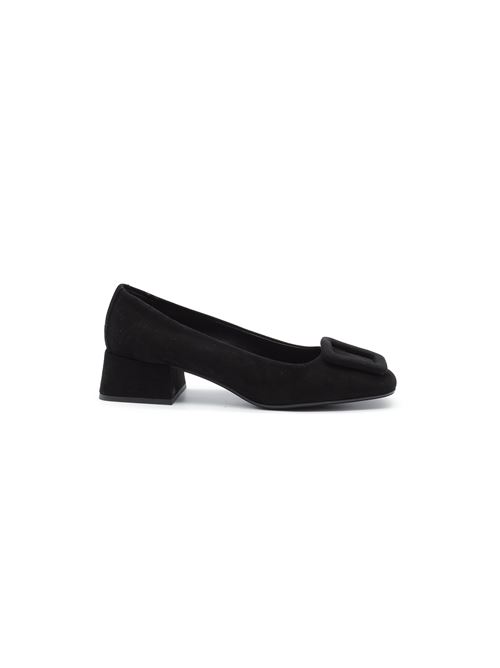 DECOLTE' CON PLACCA NERO ZANFRINI | SHARONCBLK