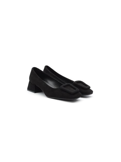 DECOLTE' CON PLACCA NERO ZANFRINI | SHARONCBLK