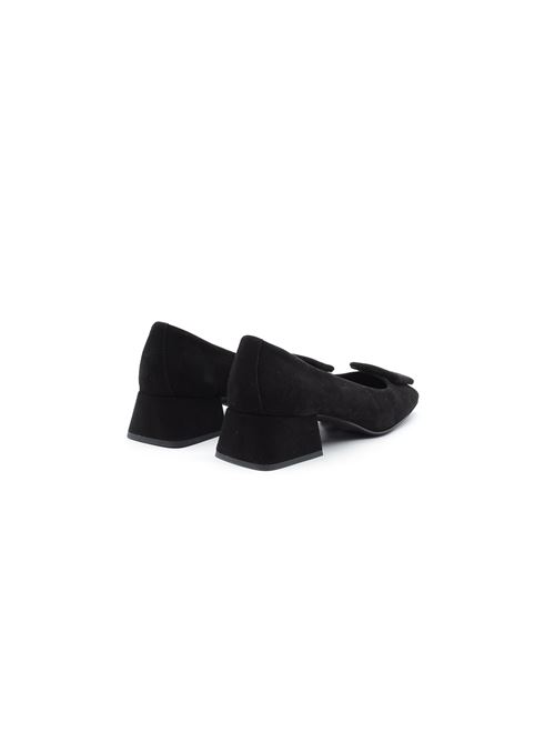 DECOLTE' CON PLACCA NERO ZANFRINI | SHARONCBLK