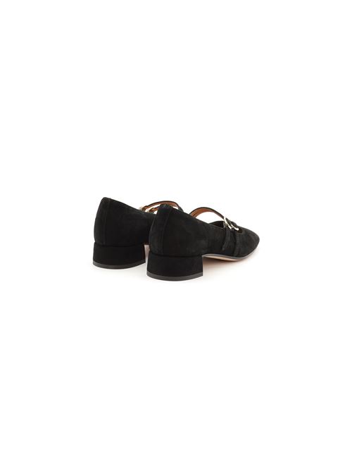 DECOLTE' DOPPIO LACCIO CAMOSCIO NERO ZANFRINI | VIACBLK