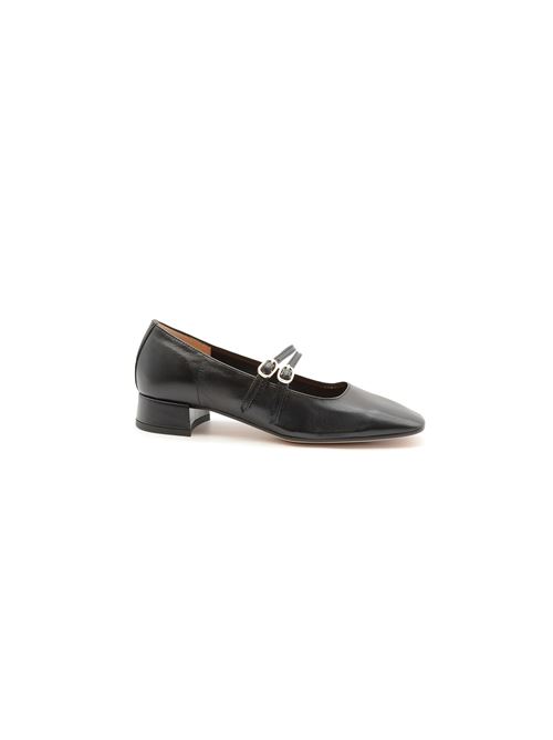 DECOLTE' DOPPIO LACCIO PELLE NERO ZANFRINI | VIAPBLK