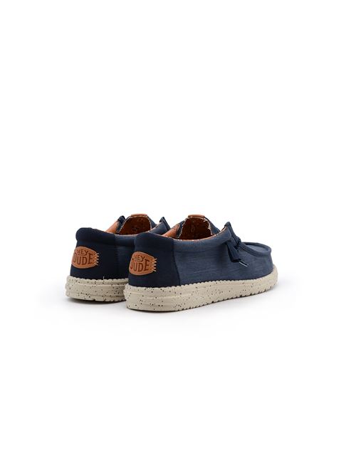 WALLY WASHED NAVY HEYDUDE | 40296TBLU