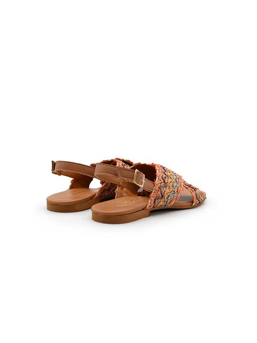 SANDALO RAFIA MULTICOLOR ZANFRINI | 1910RMULTICOLOR