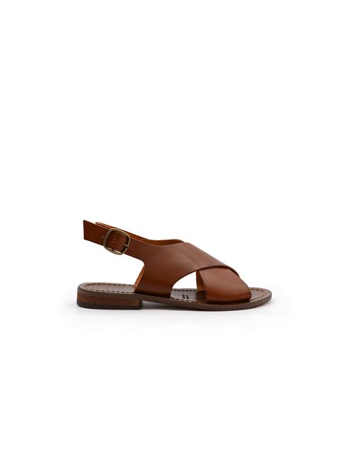 SANDALO INCROCIO MARRONE ZANFRINI | 312PCUOIO