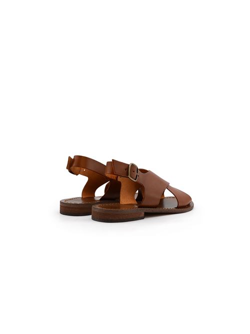 SANDALO INCROCIO MARRONE ZANFRINI | 312PCUOIO