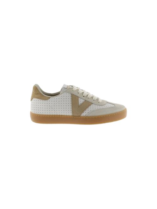 TENNIS BASSA FORATA PELLE BIANCA VICTORIA | 1126232PCBS