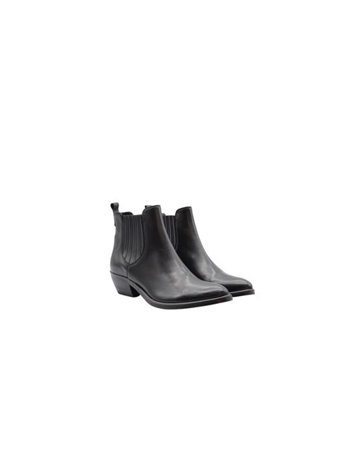 TEXANO BASSO PELLE BLK ZANFRINI | 2064PBLK