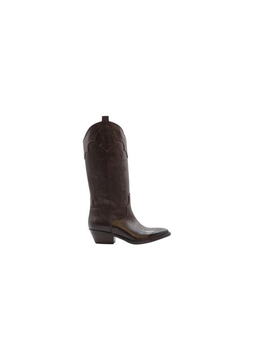 TEXANO MEDIO RICAMI BRWN ZANFRINI | 521PTDM