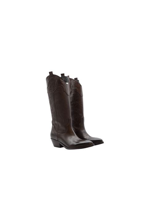 TEXANO MEDIO RICAMI BRWN ZANFRINI | 521PTDM