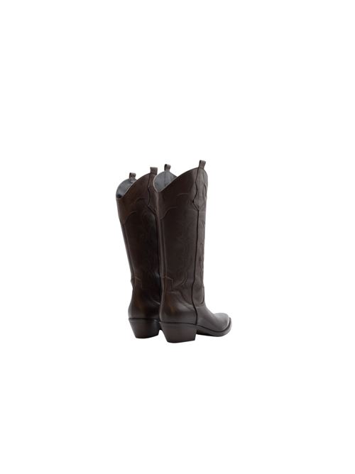 TEXANO MEDIO RICAMI BRWN ZANFRINI | 521PTDM
