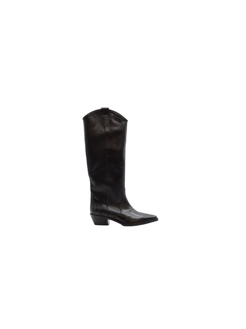TEXANO ALTO LISCIO BLK ZANFRINI | 6516PBLK