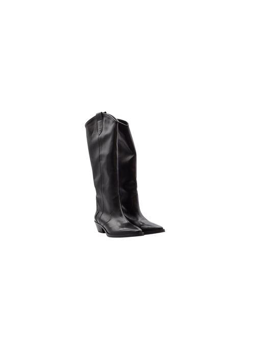 TEXANO ALTO LISCIO BLK ZANFRINI | 6516PBLK