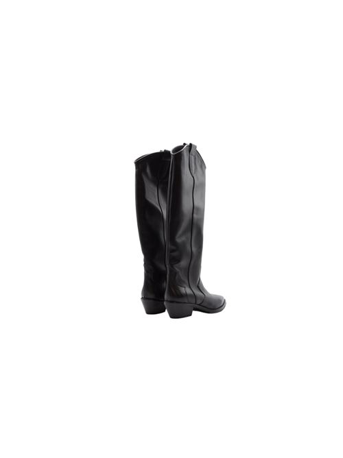TEXANO ALTO LISCIO BLK ZANFRINI | 6516PBLK